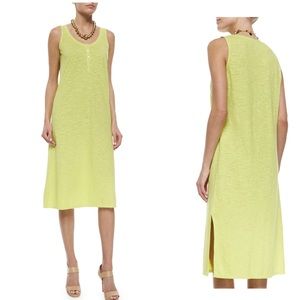 Eileen Fisher Hemp Twist Henley Tank Dress
